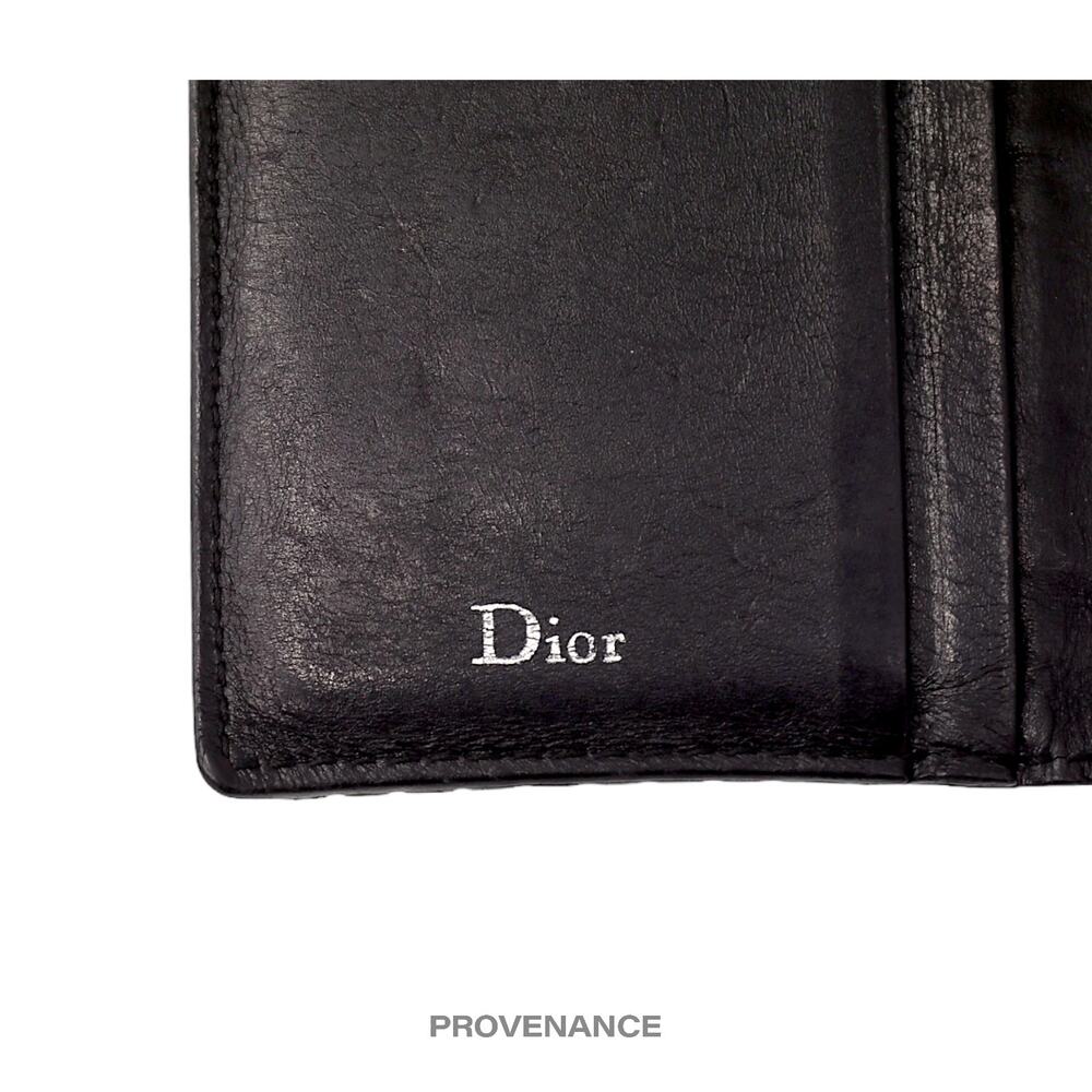 🔴 Dior Pocket Organizer Wallet - Perforated Black Leather - Picture 5 of 7